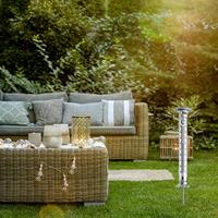 Buitenthermometer Solino met zonne-verlichting 109 cm - thumbnail