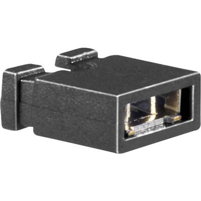 TRU COMPONENTS TC-2521029 Kortsluitingsbrug Rastermaat: 2.54 mm Aantal polen per rij:2 Inhoud: 100 stuk(s)