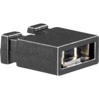 TRU COMPONENTS TC-2521029 Kortsluitingsbrug Rastermaat: 2.54 mm Aantal polen per rij:2 Inhoud: 100 stuk(s) - thumbnail