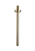 Luxe Douche-Arm Wiesbaden Rond Plafondbevestiging 30 cm Geborsteld Messing Goud - thumbnail