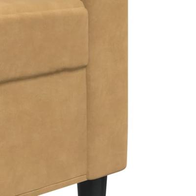 Tweezitsbank 120 cm fluweel bruin Tweezitsbank 120 cm fluweel bruin