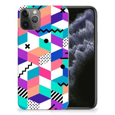 Apple iPhone 11 Pro | TPU Hoesje | Blokken Kleurrijk