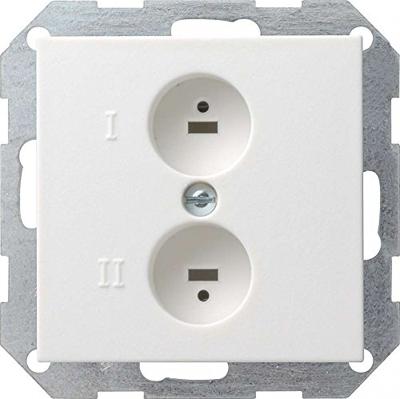 Gira luidsprekercontactdoosmat wit