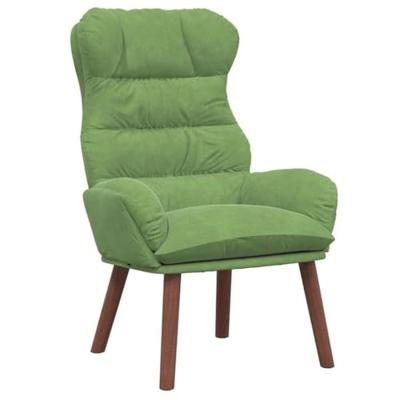 Fauteuil Lichtgroen 69 x 74 x 93 cm Fluweel