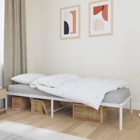 Bedframe metaal wit 80x200 cm - thumbnail