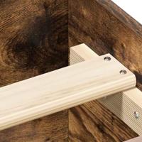 Bedframe met hoofd- en voeteneinde gerookt eiken 120x190 cm - thumbnail