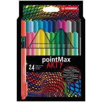 STABILO pointMax, hardtip fineliner 0.8 mm, ARTY etui met 24 kleuren - thumbnail