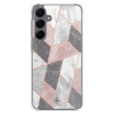 Samsung Galaxy A55 shockproof hoesje - Stone grid Samsung Galaxy A55 shockproof hoesje - Stone grid