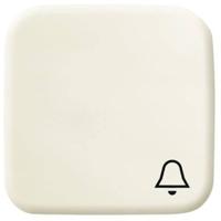 Busch-Jaeger drukknop met belsymbool voor pulsdrukkers creme - thumbnail