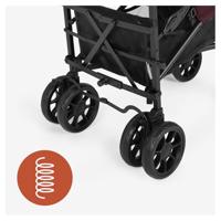 HAUCK - Wandelwagen met wandelstok - Fold N Care - 4 wielen - Blackberry - thumbnail