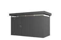 Biohort CasaNova 4x2 metalen berging met draairichting links donkergrijs metallic- Plat dak- Metaal- Biohort - thumbnail