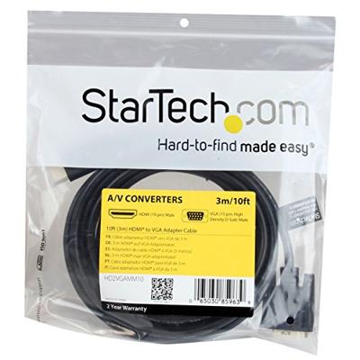 StarTech.com 3m actieve HDMI naar VGA converter kabel - HDMI naar VGA adapter 300cm - zwart - 1920x1200 / 1080p