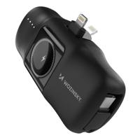 Wozinsky Mini Lightning Powerbank 5000mAh - Zwart - thumbnail