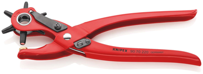 Knipex Revolverponstang | 220 mm Lengte | Rood Poedergecoat - 90 70 220 SB