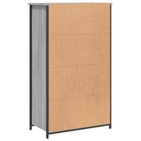 Hoge kast 62x32x103,5 cm bewerkt hout grijs sonoma eikenkleurig - thumbnail