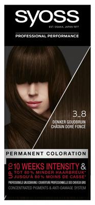 Syoss Color baseline 3-8 donker goudbruin haarverf 1 Set
