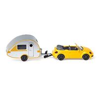 Siku 1629 Volkswagen Beetle + Caravan - thumbnail