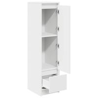 Highboard 29,5x34x119,5 cm spaanplaat wit - thumbnail