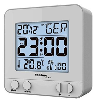 Techno Line WT235 si Wekker Zendergestuurd Zilver Alarmtijden 1 Techno Line WT235 si Wekker Zendergestuurd Zilver Alarmtijden 1