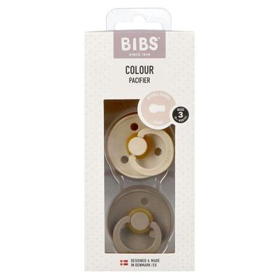 Bibs Fopspeen maat 3 vanilla/dark oak 2 pack 2 Stuks