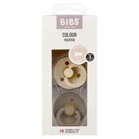 Bibs Fopspeen maat 3 vanilla/dark oak 2 pack 2 Stuks - thumbnail