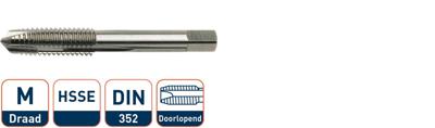 Rotec HSSE Machinetap DIN 352 M12 x 1,75 - 3281200 Rotec HSSE Machinetap DIN 352 M12 x 1,75 - 3281200