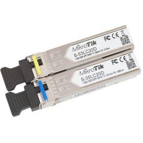 Mikrotik S-3553LC20D netwerk transceiver module 1250 Mbit/s SFP Mikrotik S-3553LC20D netwerk transceiver module 1250 Mbit/s SFP