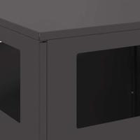 Vuurkorf Zwart 50 x 50 x 100 cm Koudgewalst staal - thumbnail