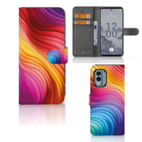 Book Case voor Nokia X30 Regenboog - thumbnail