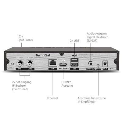 Technisat DIGIT ISIO S4 Satellietontvanger Zwart Technisat DIGIT ISIO S4 Satellietontvanger Zwart