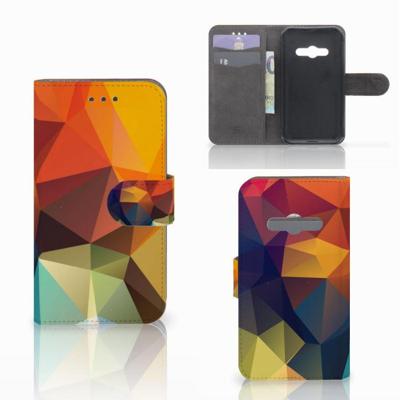 Samsung Galaxy Xcover 3 | Xcover 3 VE | Book Case | Polygon Color Samsung Galaxy Xcover 3 | Xcover 3 VE | Book Case | Polygon Color