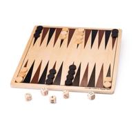 Bigjigs backgammon houten bordspel - thumbnail