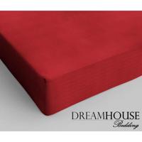 Dreamhouse Katoenen Hoeslaken Rood 120 x 200 cm - thumbnail