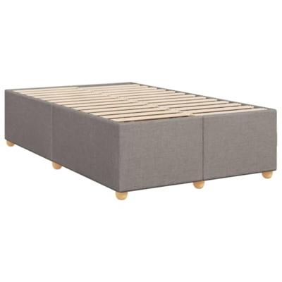 Boxspring met matras stof taupe 120x190 cm