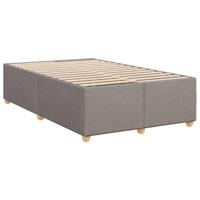 Boxspring met matras stof taupe 120x190 cm - thumbnail