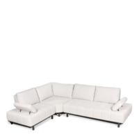 Hoekbank Kalista | Stof  | Grijs Crème Zwart - thumbnail