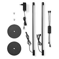 Nedis SmartLife Sfeerverlichting | Wi-Fi | Tube | 600 lm | RGBIC / Warm tot Koel Wit | 2700 - 6500 K | 36 W | Metaal | 2 Stuks - WIFILD10RGBW - thumbnail