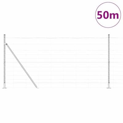 Weidehekwerk Zilver 50 x 1.2 m Gegalvaniseerd staal