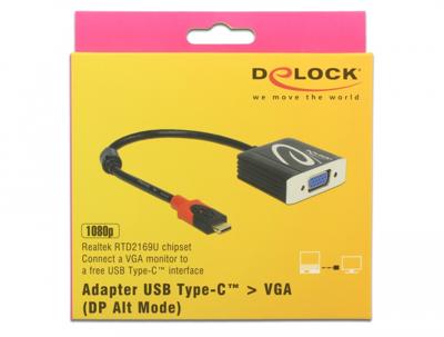 Delock 62994 Adapter USB Type-C male > VGA female (DP Alt Mode)