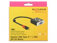 Delock 62994 Adapter USB Type-C male > VGA female (DP Alt Mode) - thumbnail