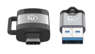 Manhattan USB 2.0 Adapter [2x USB 3.2 Gen 1 bus A (USB 3.0), USB 3.2 Gen 1 bus C (USB 3.0) - 2x USB 3.2 Gen 1 stekker C (USB 3.0), USB 3.2 Gen 1 stekker A (USB