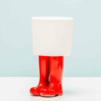 Regenlaarzen bloempot - Groot/rood - thumbnail