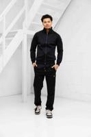 Cruyff Obsidian Trainingspak Heren Zwart/Goud - Maat S - Kleur: Zwart | Soccerfanshop - thumbnail