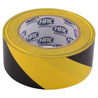 Hpx safety tape geel-zwart - thumbnail