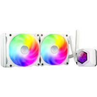SilverStone sst-pf240w-argb-v2 waterkoeling (wit, incl. rgb controller) - thumbnail