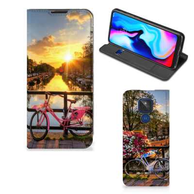 Motorola Moto G9 Play | Book Cover | Amsterdamse Grachten Motorola Moto G9 Play | Book Cover | Amsterdamse Grachten