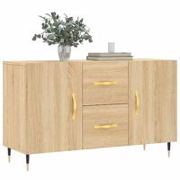 Dressoir 100x36x60 cm bewerkt hout sonoma eikenkleurig - thumbnail