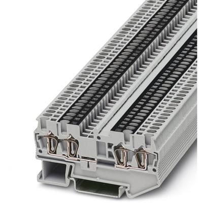 Phoenix Contact 3038600 Doorgangsserieklem 4.2 mm Spanveer Grijs 50 stuk(s)