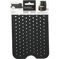 Excellent Houseware Airfryer mat siliconen 21x13cm zwart - thumbnail