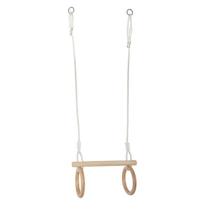 Small Foot - houten trapeze met gymnastiekringen, 100cm Small Foot - houten trapeze met gymnastiekringen, 100cm